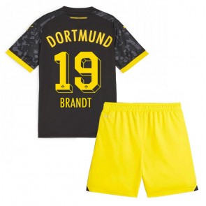Borussia Dortmund Julian Brandt #19 Bortaställ Barn 2023-24 Kortärmad (+ Korta byxor)